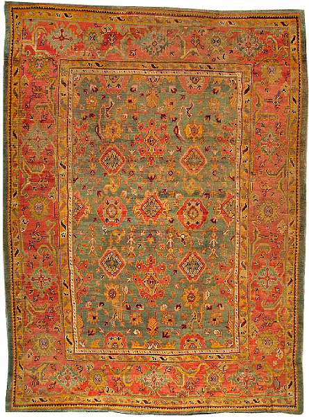 Appraisal: An Oushak carpet West Anatolia late th century size approximately