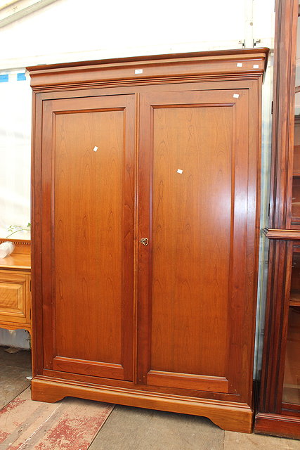 Appraisal: A MID LATE TH CENTURY WARDROBE with two panelled doors