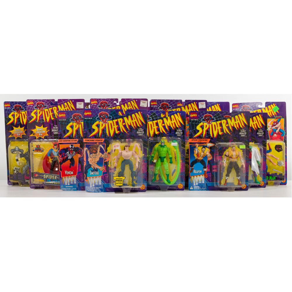 Appraisal: SPIDER-MAN ANIMATED SERIES ACTION FIGURE COLLECTIONc unopened items on cards