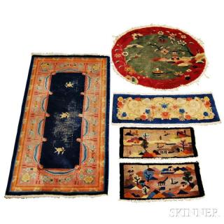 Appraisal: Five Chinese Rugs th century ft in x ft in