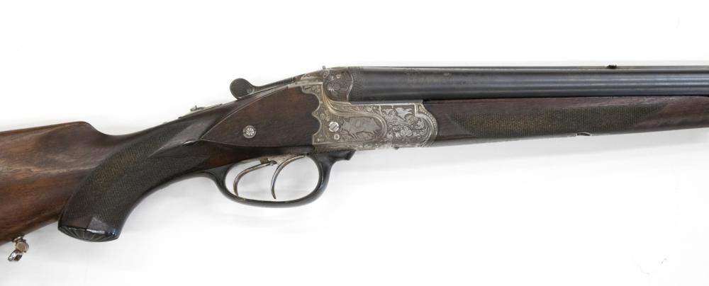 Appraisal: KERNER ANSON DEELEY DRILLING RIFLE having sxs gauge shotgun over