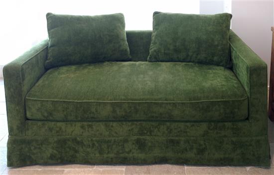 Appraisal: Sale Lot A Green Upholstered Sofa Florida