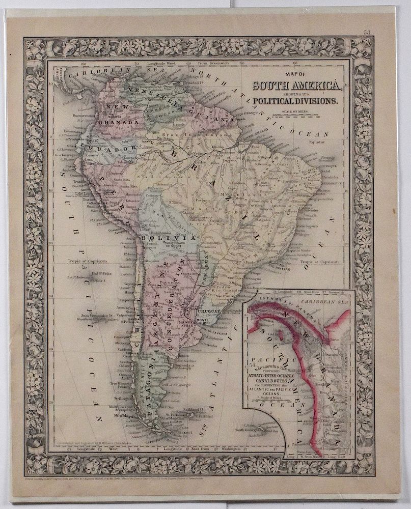 Appraisal: Grp Maps of South America Group of thirteen maps of