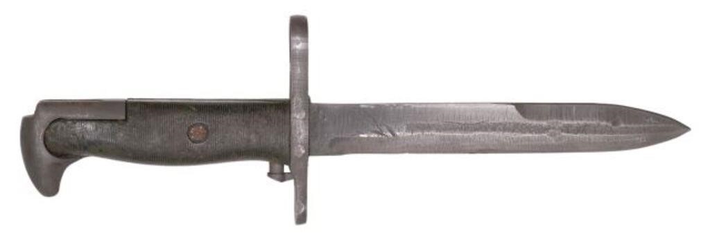 Appraisal: U S Model M bayonet blade overall housed in U