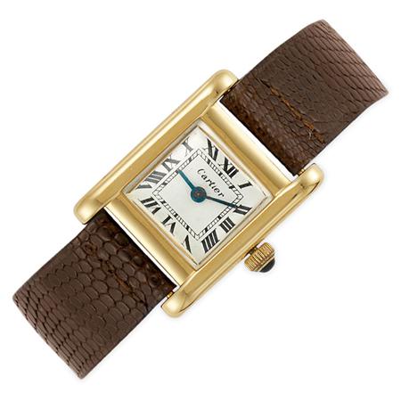 Appraisal: Gold Tank Wristwatch Cartier Estimate -