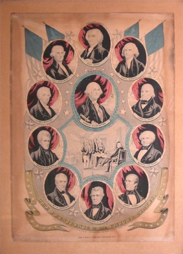 Appraisal: Artist Currier Ives Title Presidents of the US from -