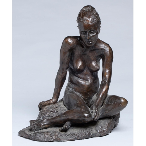 Appraisal: Peter James Wild - - Seated Female Nude bronze even