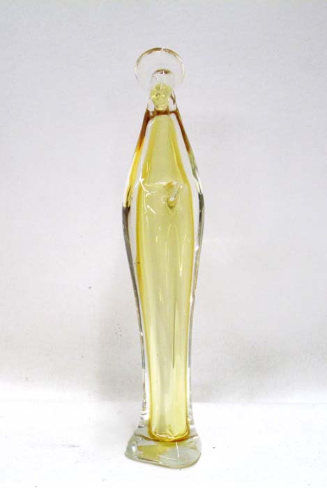 Appraisal: HAND MADE VENETIAN GLASS STATUE OF THE VIRGIN MARY gold