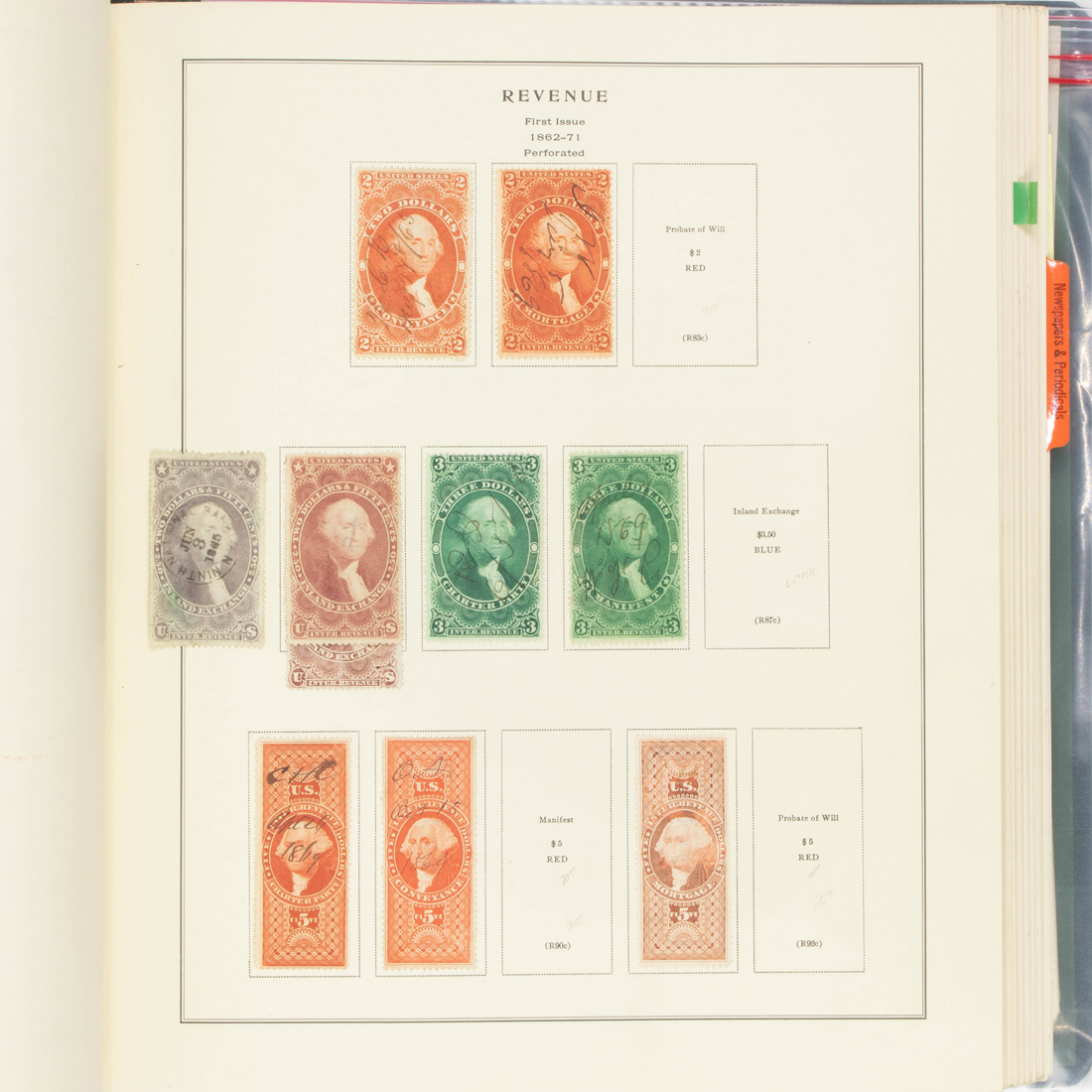 Appraisal: US REVENUE STAMP COLLECTION - US Revenue Stamp collection -