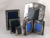 Appraisal: Five silver photo frames one x cm one x cm