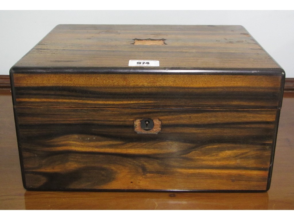 Appraisal: Edwardian coromandel work box