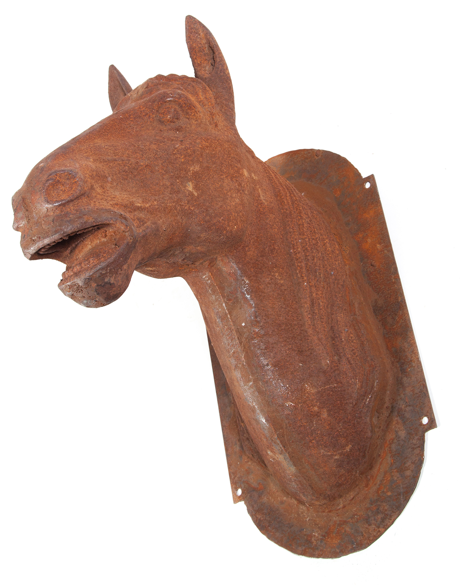 Appraisal: AMERICAN CAST IRON HORSE HEAD Twentieth century Decorative horse head