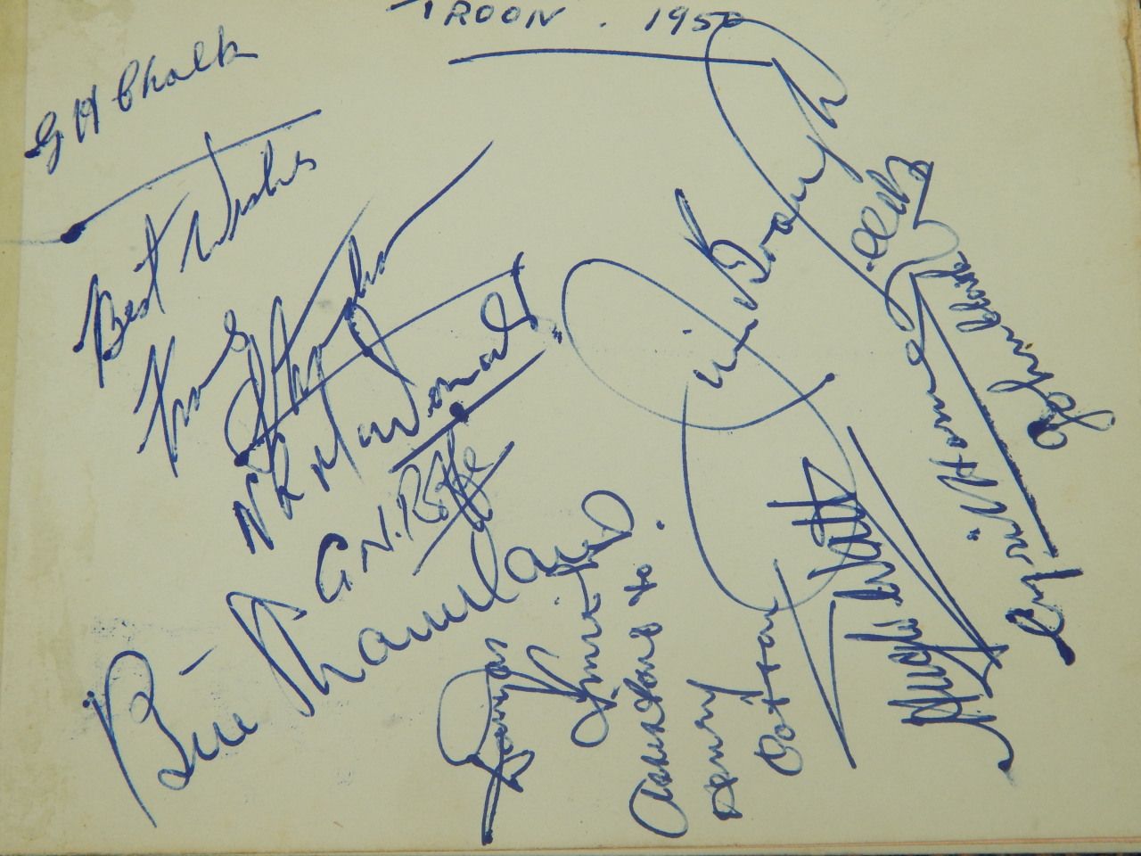 Appraisal: An autograph album containing a number of signatures