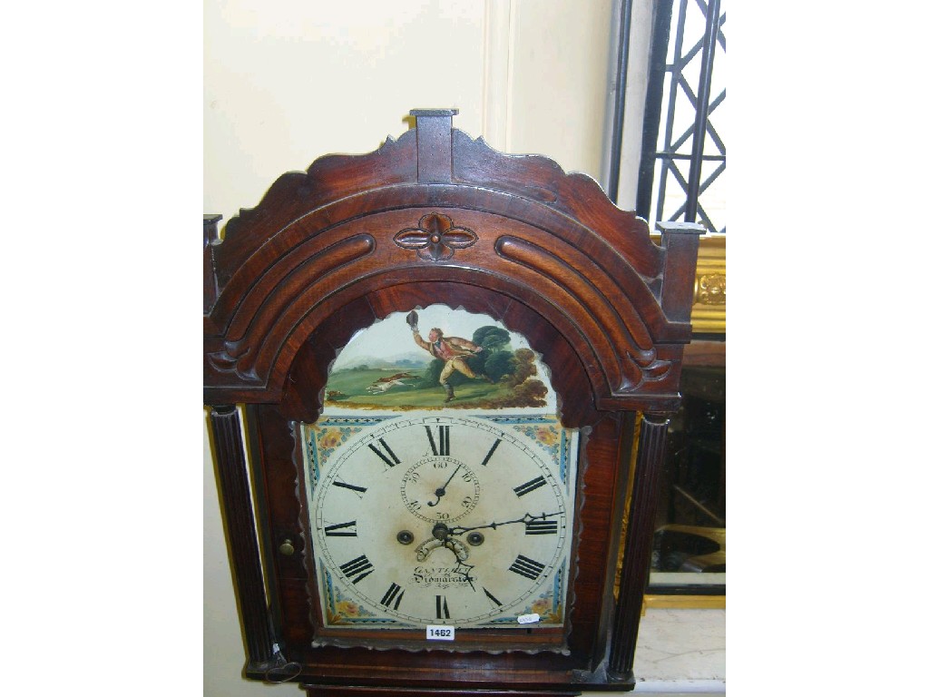 Appraisal: An early th century mahogany longcase clock with -day movement