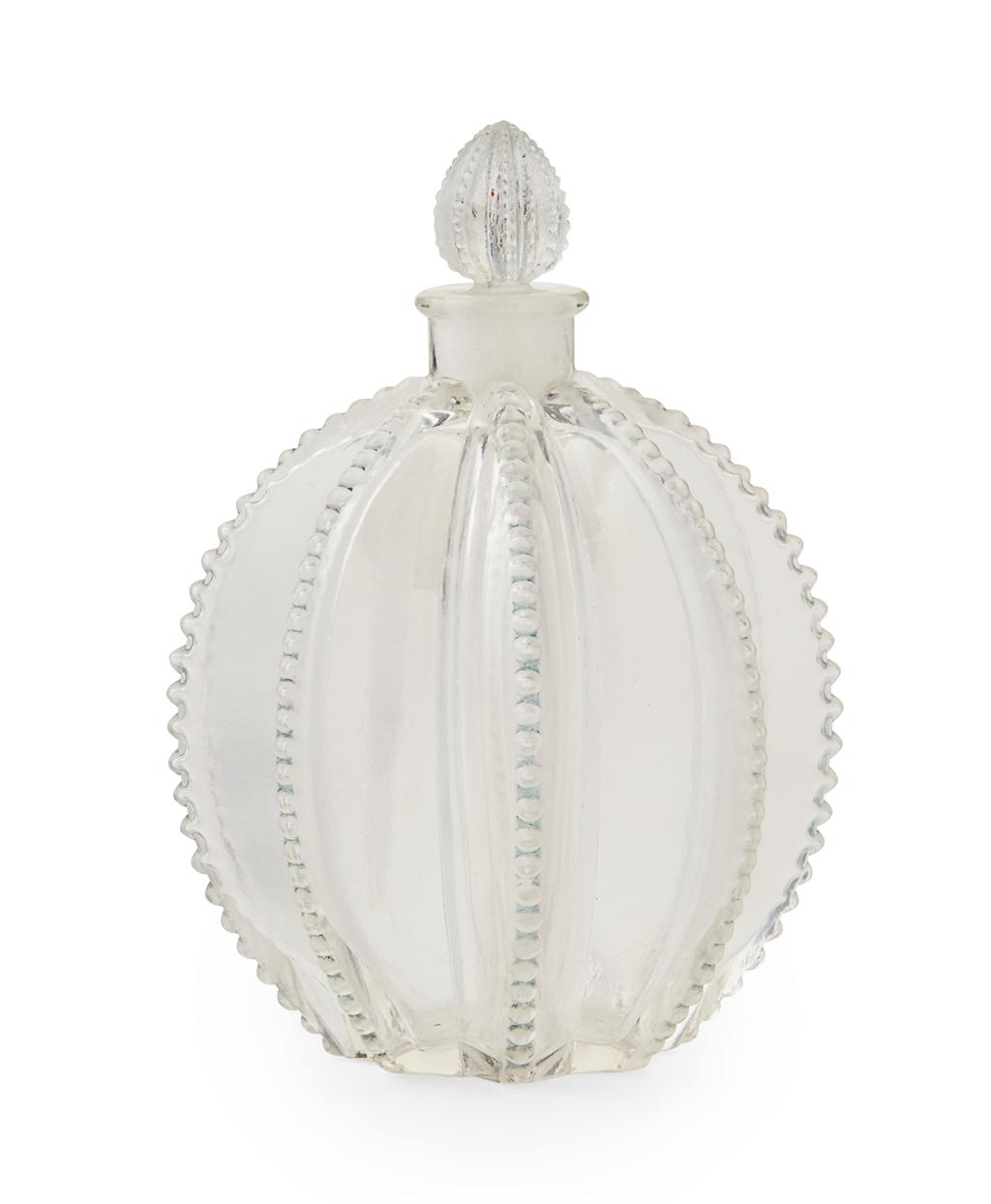 Appraisal: REN LALIQUE - 'GREGOIRE' CLEAR GLASS PERFUME BOTTLE AND STOPPER