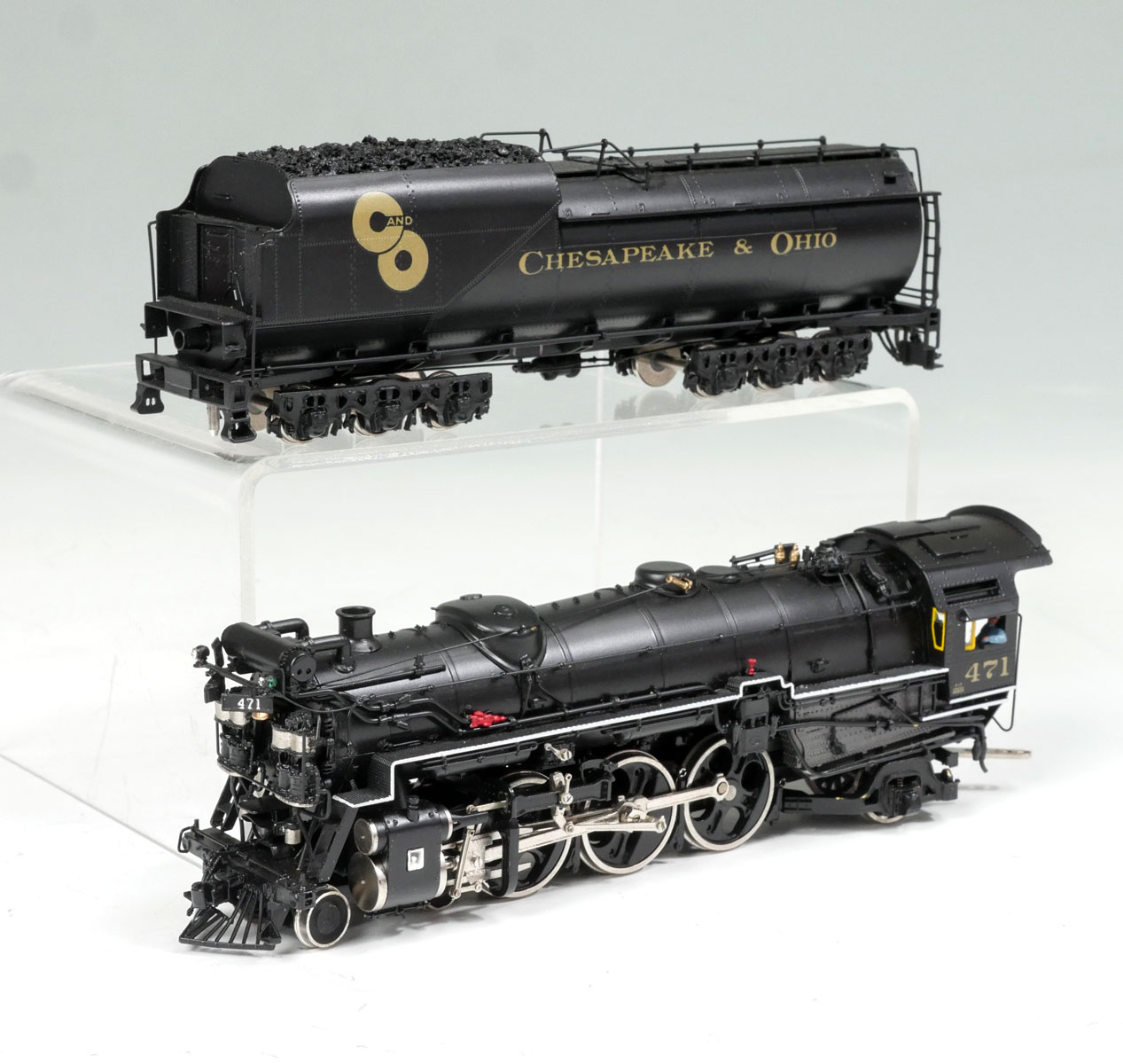 Appraisal: KEY IMPORTS CHESAPEAKE OHIO F- ENGINE TENDER Black painted brass