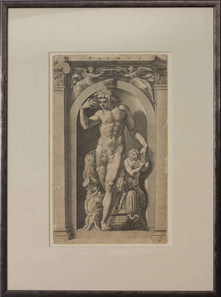 Appraisal: Four Engravings of Greek Gods Including Zeus Sol Bacchus and