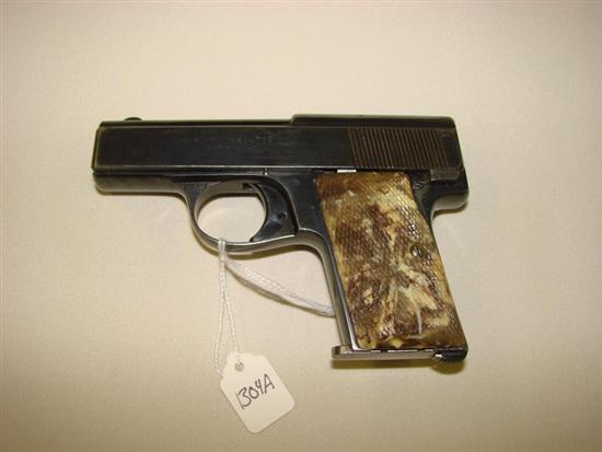 Appraisal: HAND GUN ''Menz'' Kal Model II with camouflage checkered grip