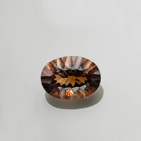 Appraisal: Sherry Topaz Brazil A pretty oval-cut stone enhanced by its