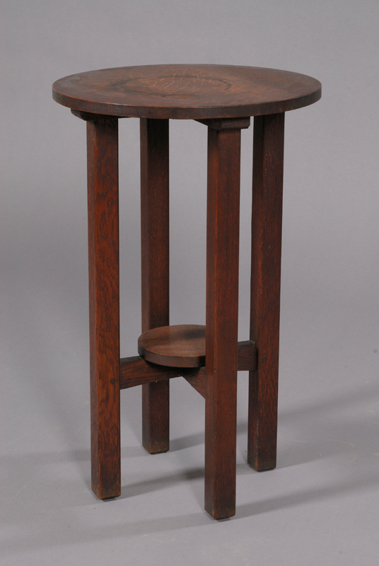 Appraisal: L J G Stickley Occasional Table Oak Fayetteville New York