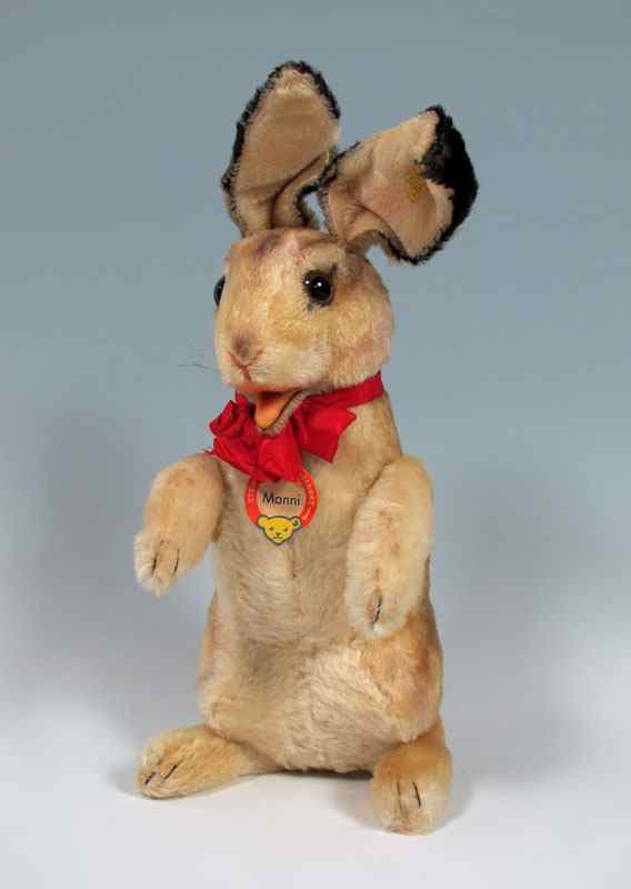 Appraisal: LARGE STEIFF MANNI RABBIT WITH BUTTON Has original button tag