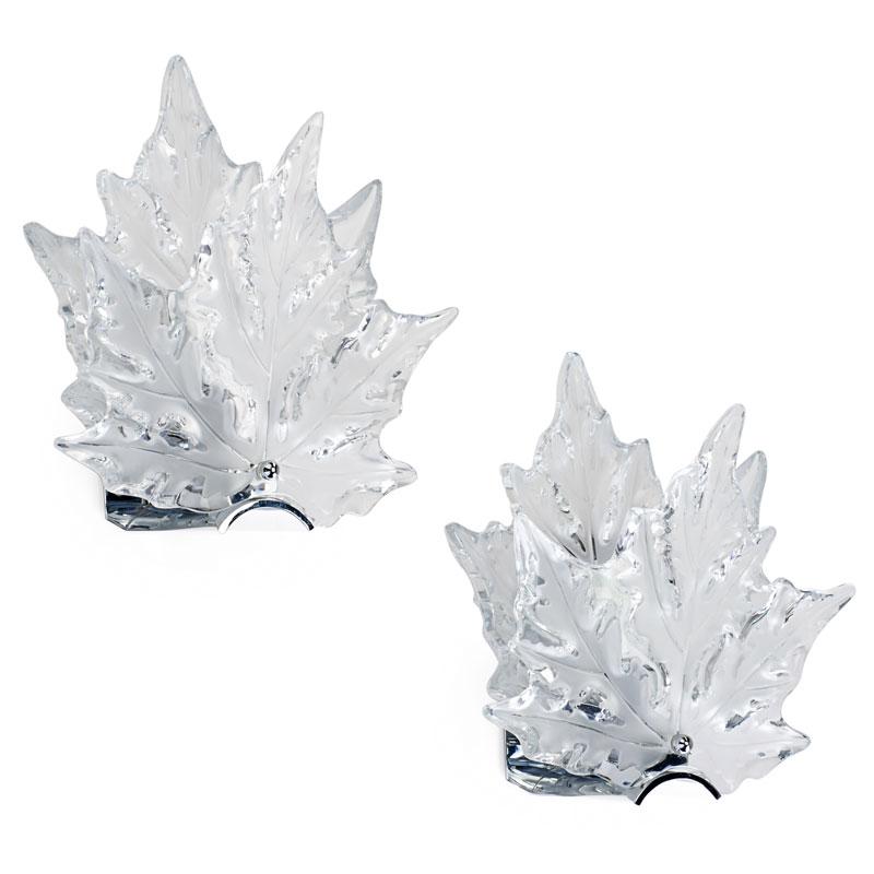 Appraisal: LALIQUE Champs Elysees sconces LALIQUE Pair of Champs Elysees sconces