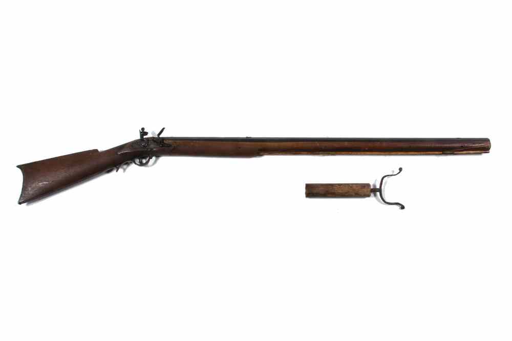 Appraisal: FLINTLOCK RIFLED MUSKET - Flintlock Rifled Musket with cal octagonal