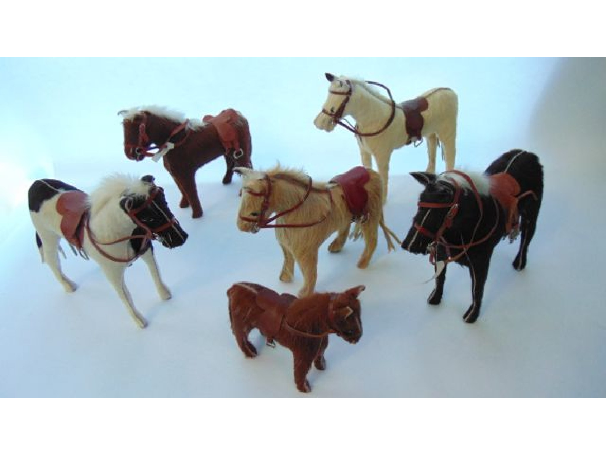 Appraisal: A selection of six model horses of varying size and