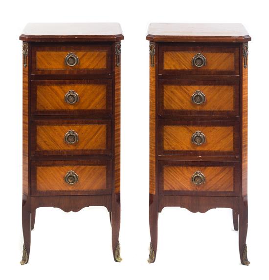 Appraisal: Sale Lot A Pair of Louis XV XVI Transitional Style