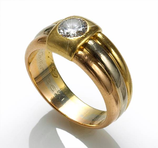 Appraisal: A diamond ring Cartier signed Cartier AL accompanied with a