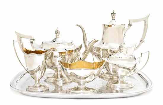 Appraisal: An American Sterling Silver Tea and Coffee Service Gorham in