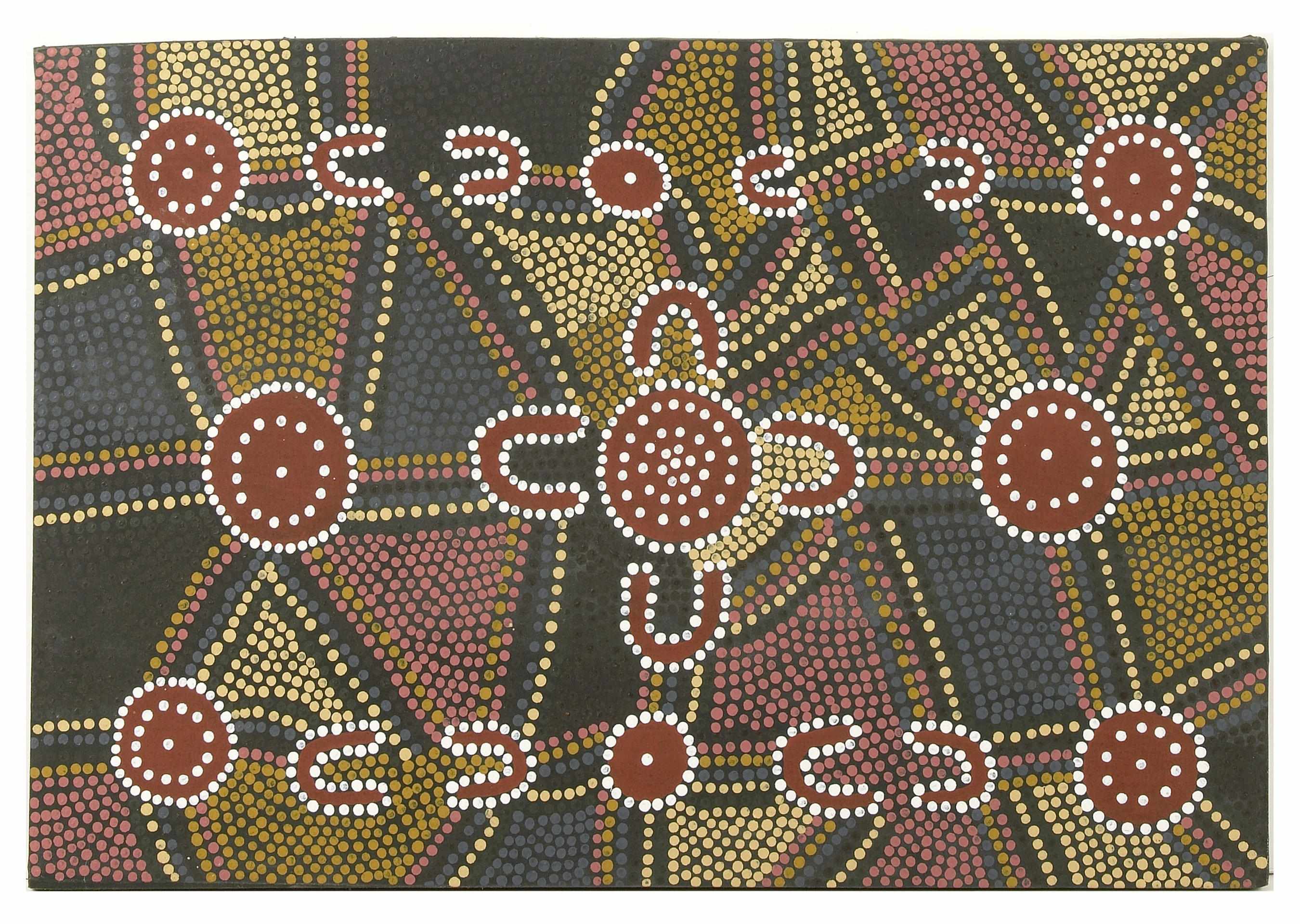 Appraisal: African and Ethnographic Works of Art An Aboriginal contemporary painting