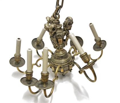 Appraisal: Impressive Classical gilt bronze eight light chandelier late th early