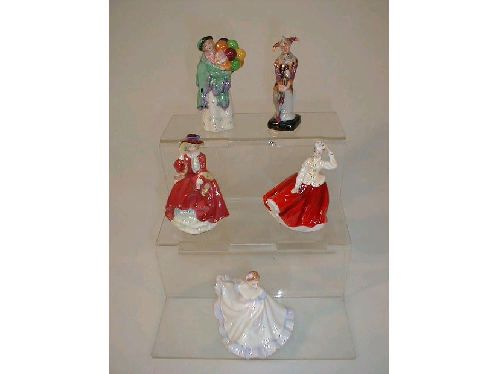 Appraisal: Small Royal Doulton figures Top O' the Hill The Jester