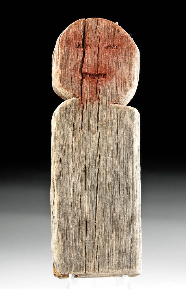 Appraisal: Late th C Navajo Wooden Healing Effigy Native American Southwestern