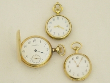 Appraisal: PW s- gold lady s lapel watches a K OF