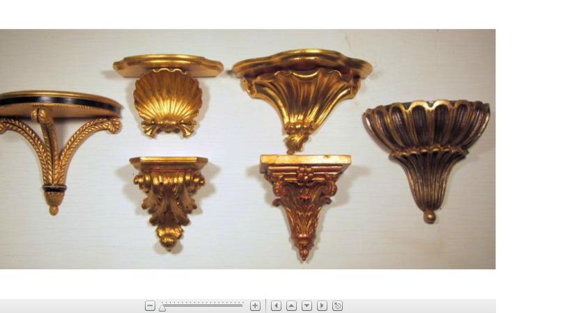 Appraisal: Six Pairs of Louis XV style giltwood and composition wall