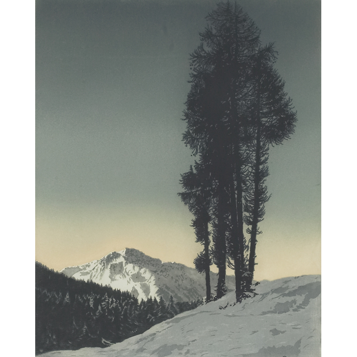 Appraisal: Hans Figura Austrian - ''Landscapes '' c pair of etchings