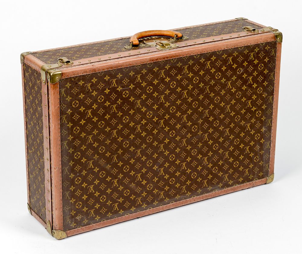 Appraisal: Vintage Louis Vuitton Monogram Hard Suitcase Vintage Louis Vuitton Monogram