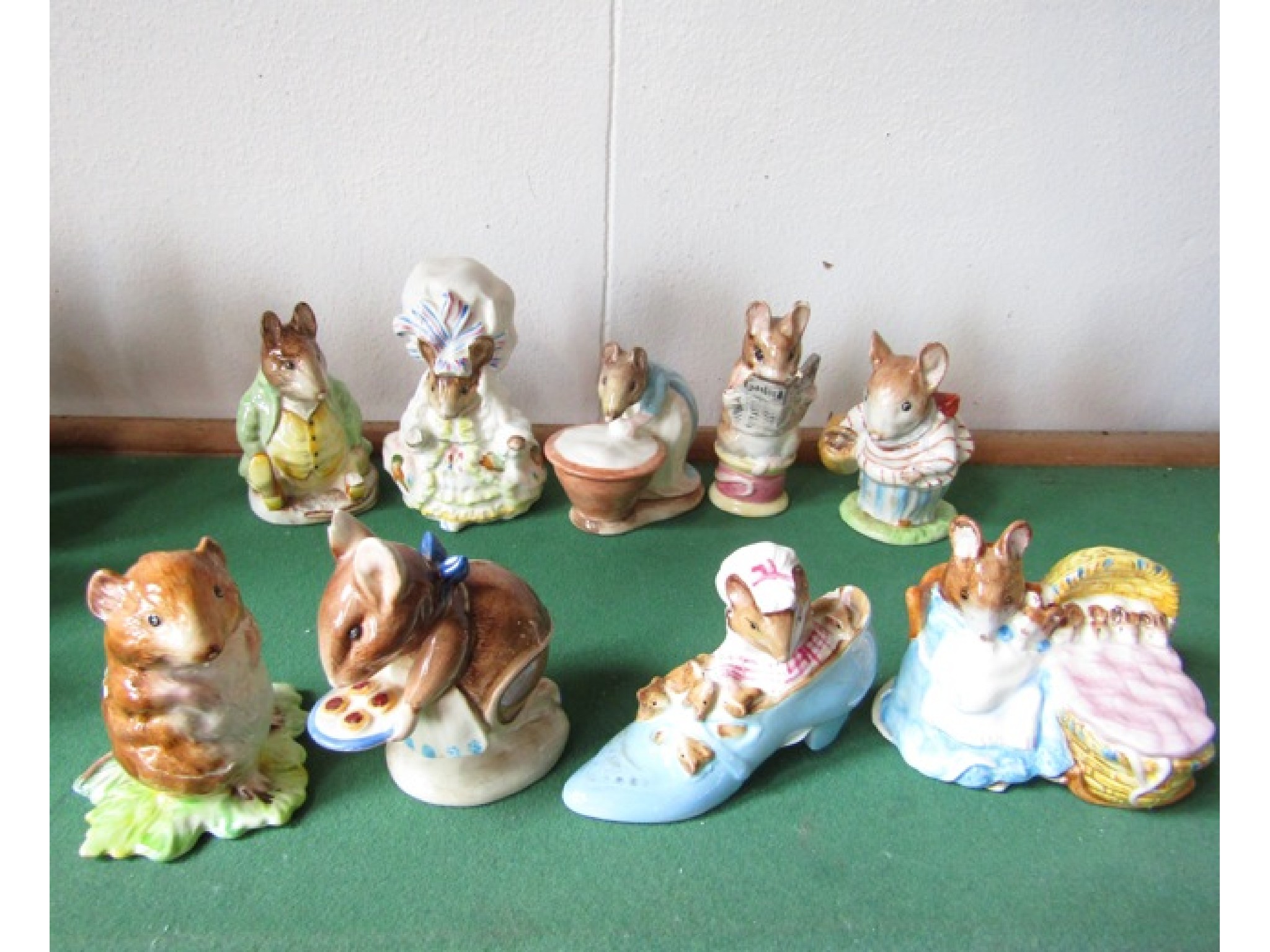 Appraisal: A collection of Beswick Beatrix Potter figures comprising Mrs Tittlemouse