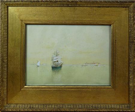 Appraisal: CLARA MONTALBA BRITISH - COMING INTO PORT Signed inscribed and