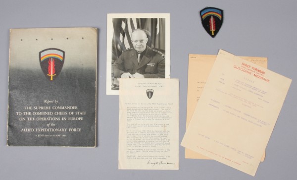 Appraisal: Grouping of items related to Supreme Headquarters Allied Expeditionary Force