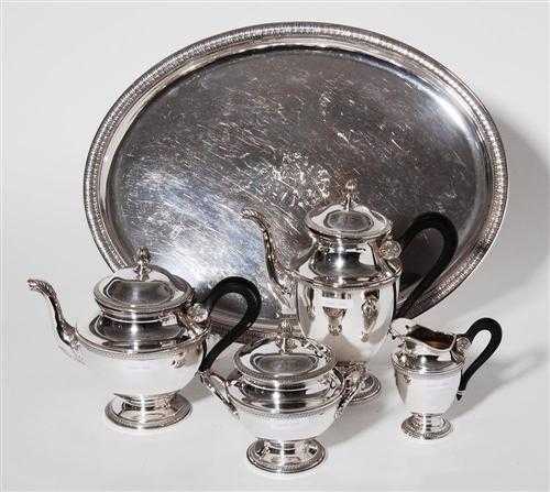 Appraisal: COFFEE SET AND TEA SET France end of the th