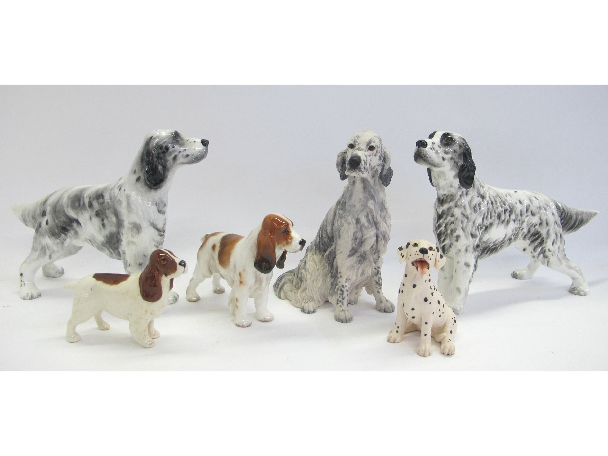 Appraisal: Six dog figurines