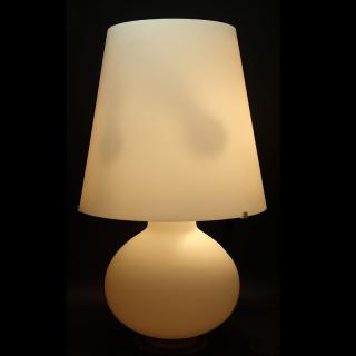 Appraisal: Fontana Glass Table Lamp Designed by Max Ingrand For Fontana