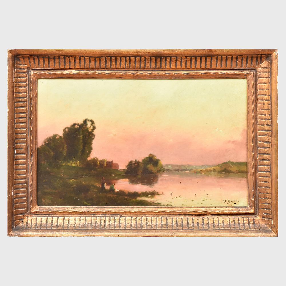 Appraisal: Attributed to Hippolyte Camille Delpy - Landscape Attributed to Hippolyte