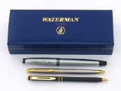 Appraisal: Waterman A lot comprising A Waterman Expert stainless steel fountain