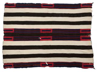 Appraisal: A classic Navajo Second Phase chief's blanket Circa s finely