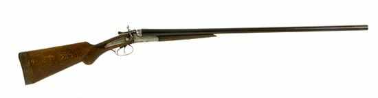 Appraisal: English round bodied -bore top lever SxS hammer sporting gun