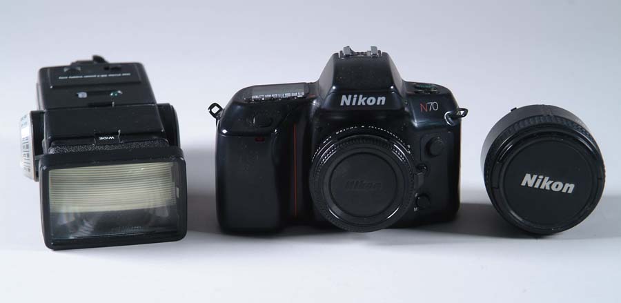 Appraisal: CAMERA NIKON N CAMERA OUTFIT Includes mm Nikon lens filters